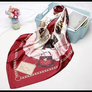 BN large satin scarf 90x90cm